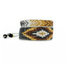 Miyuki double bracelet, grayscale and gold - Amore - Llata & Morett