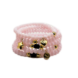 Crystal bracelets pink - Fortuna - Llata & Morett