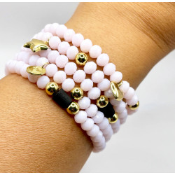 Pinke Kristall Armbänder - Fortuna - Llata & Morett