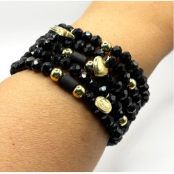Crystal Bracelets Black - Fortuna - Llata & Morett