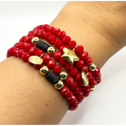 Bracciali di cristallo rosso - Fortuna - Llata & Morett