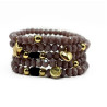 Pulsera Cristal Gris - Fortuna - Llata & Morett