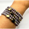 Bracelets en cristal gris - Fortuna - Llata & Morett
