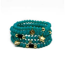 Turquoise Crystal Braceletsl - Fortuna - Llata & Morett