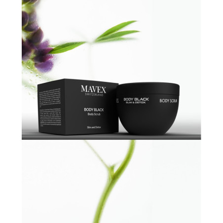 Body Black Scrub - Mavex Swiss Natural Cosmetics